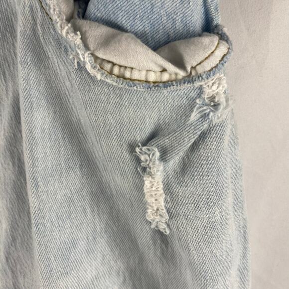 Abercrombie & Fitch 90s Straight Ultra High Rise Distressed‎ Jeans Size 14 - Picture 5 of 11